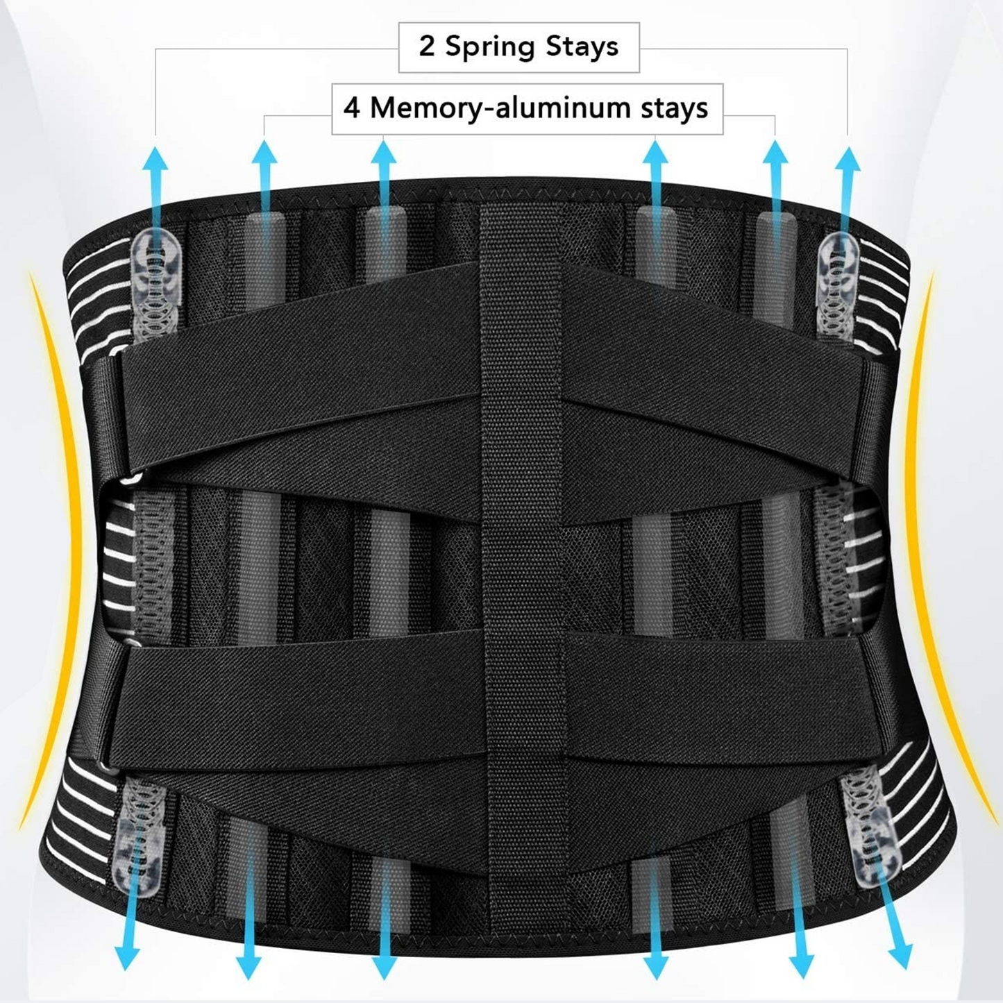 Adjustable Lower Back Brace Lumbar Support Waist Belt For Men Women