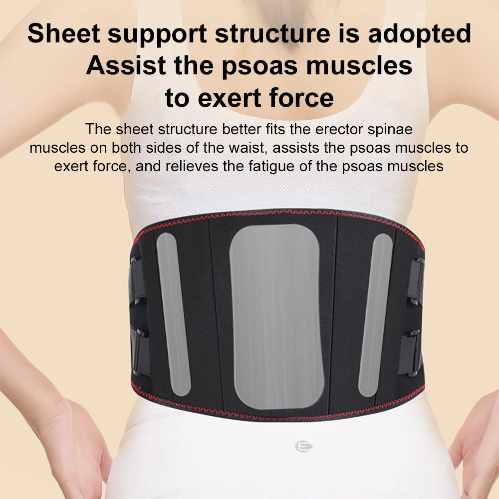 Portable Electric Heat Massage Waist Brace Support Belt Waist Massager